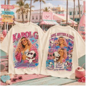 Karol G Pop Music Snoopy Bichota Vibes Concert Tour Shirt