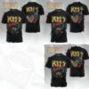 Kiss Rock Band Animalize Leopard Guitar Vintage Shirt Kiss Rock Band Animalize Leopard Guitar Vintage Shirt