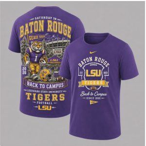 LSU Tigers Mascot Saturday In Baton Rouge Football Back To Campus Shirt