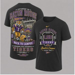 LSU Tigers Mascot Saturday In Baton Rouge Football Back To Campus Shirt