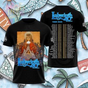 Labyrinth Movie 40th Anniversary Tour 2026 Vintage Art Shirt.jfif