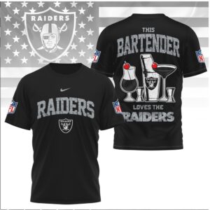Las Vegas Football Bartender Cocktail Shaker Shirt