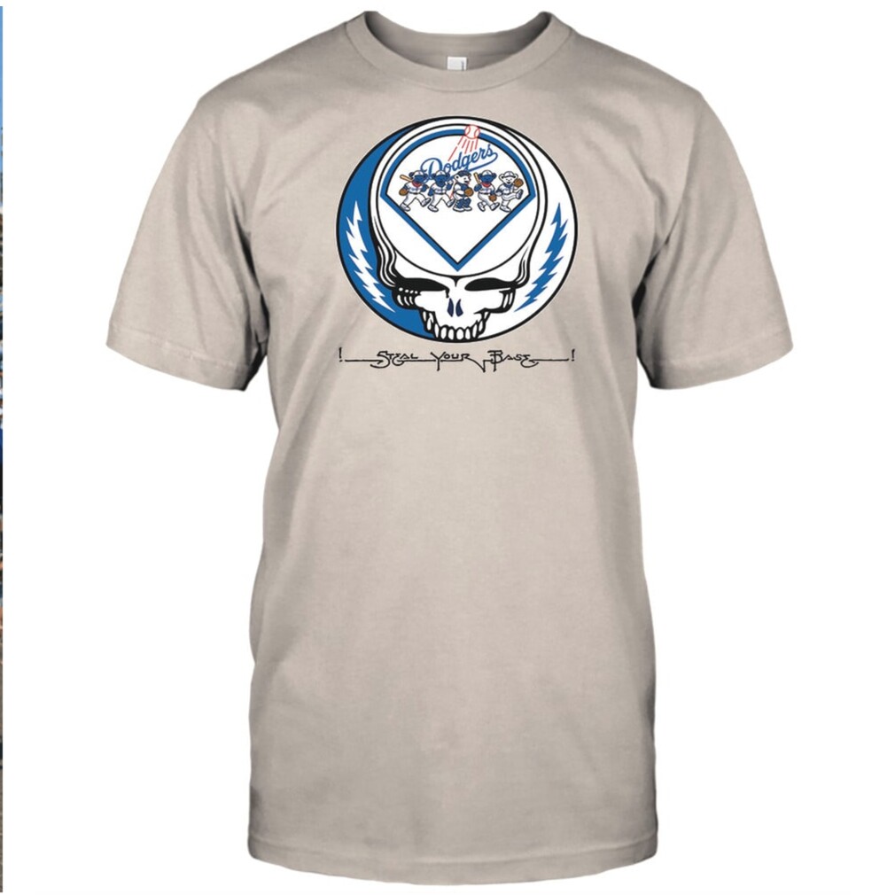 Los Angeles Dodgers Skeleton Steal Your Base Vintage Graphic Shirt Los Angeles Dodgers Skeleton Steal Your Base Vintage Graphic Shirt
