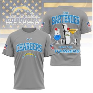 Los Angeles Football Bartender Cocktail Shaker Shirt