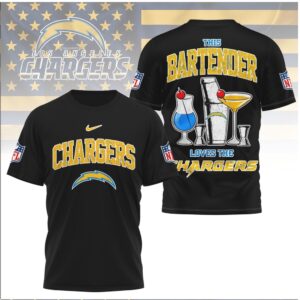 Los Angeles Football Bartender Cocktail Shaker Shirt