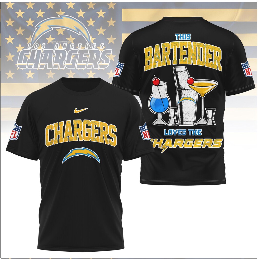Los Angeles Football Bartender Cocktail Shaker Shirt Los Angeles Football Bartender Cocktail Shaker Shirt