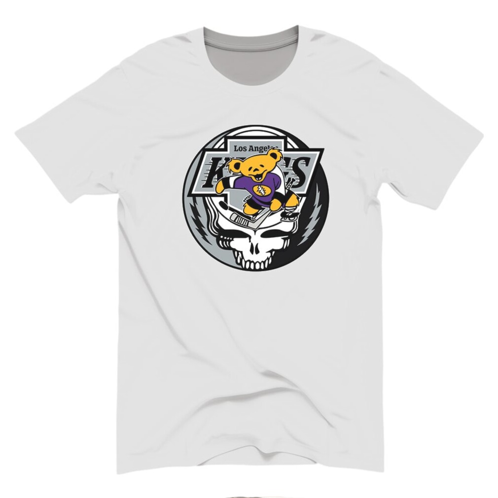 Los Angeles Kings Grateful Dead Bear Hockey Shirt Los Angeles Kings Grateful Dead Bear Hockey Shirt