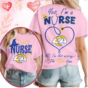 Los Angeles Rams Nurse Stethoscope Halloween Game Day Shirt