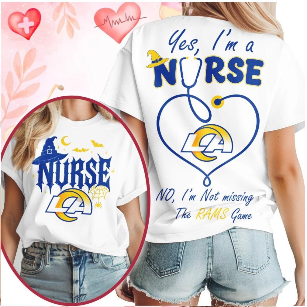 Los Angeles Rams Nurse Stethoscope Halloween Game Day Shirt Los Angeles Rams Nurse Stethoscope Halloween Game Day Shirt