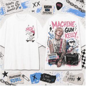 Machine Gun Kelly MGK Snoopy Mainstream Rebel Punk Shirt