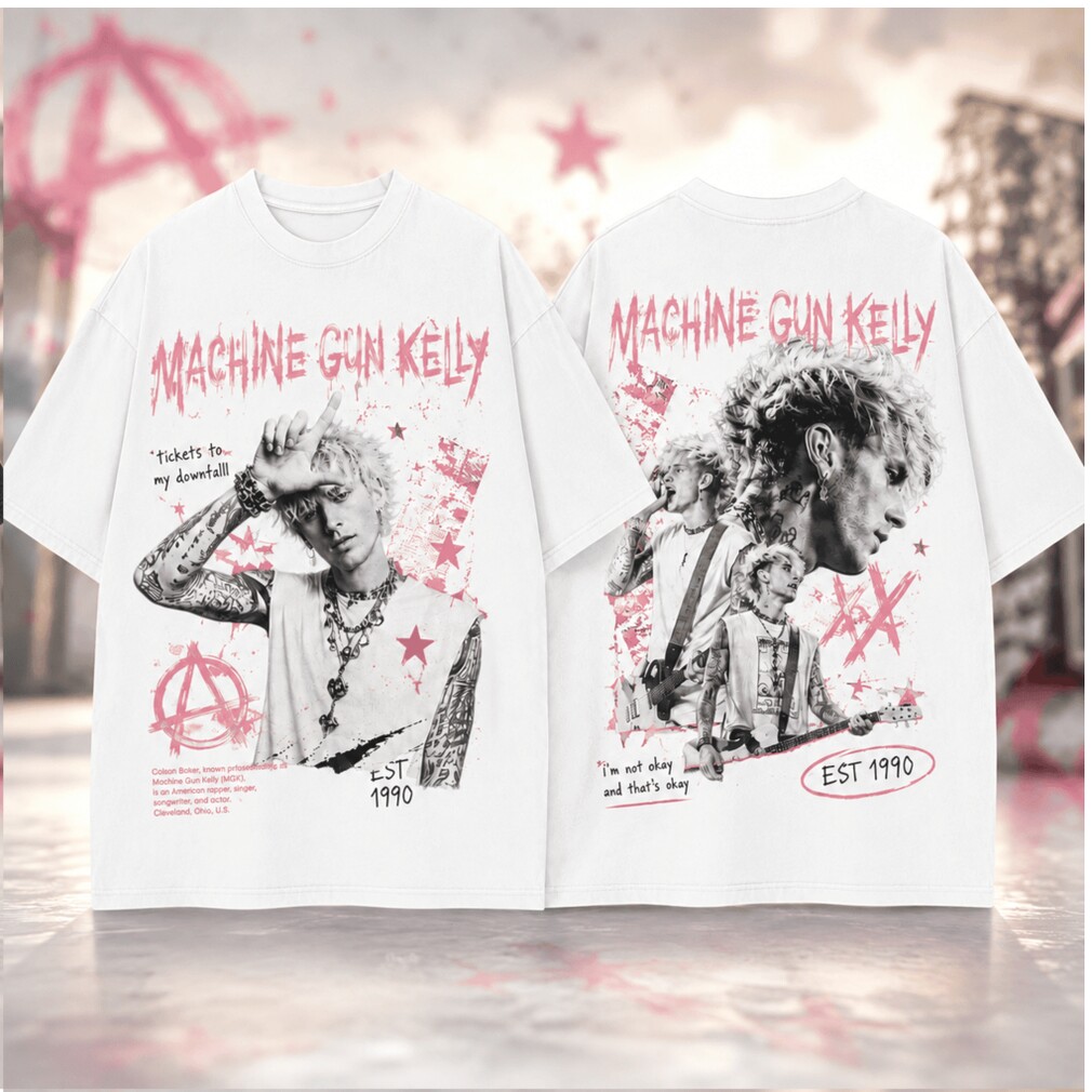 Machine Gun Kelly Tickets To My Downfall Punk Rock Shirt Machine Gun Kelly Tickets To My Downfall Punk Rock Shirt