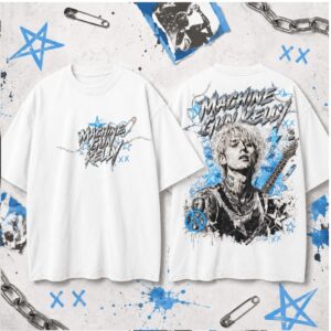 Machine Gun Kelly Vintage Grunge Rock Star Graphic Shirt