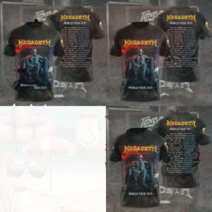 Megadeth World Tour Concert Heavy Metal Shirt