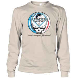 Miami Baseball Fish Skeleton Steal Your Base Vintage Graphic Shirt