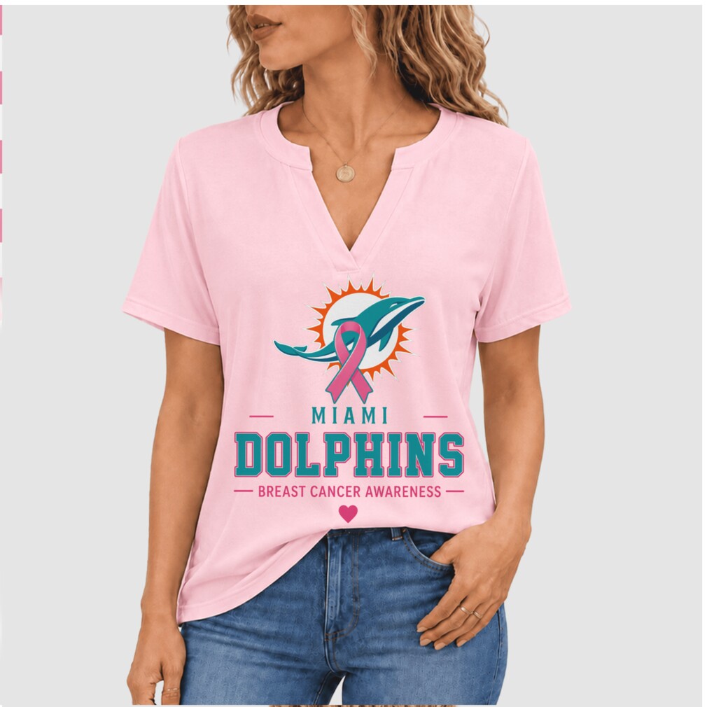 Miami Dolphins Pink Ribbon Faith Over Fear Hope Breast Cancer Shirt Miami Dolphins Pink Ribbon Faith Over Fear Hope Breast Cancer Shirt