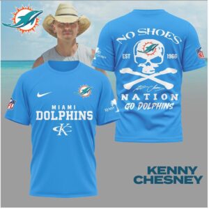 Miami Dolphins Skull Crossbones No Shoes Nation Shirt