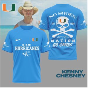Miami Hurricanes Skull Crossbones No Shoes Nation Shirt