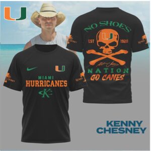 Miami Hurricanes Skull Crossbones No Shoes Nation Shirt