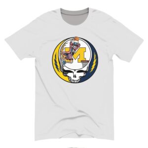 Michigan Mascot Skeleton Basketball Vintage Shirt