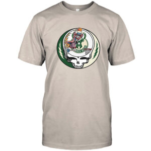 Milwaukee Bucks Skeleton Basketball Steal Your Face Shirt