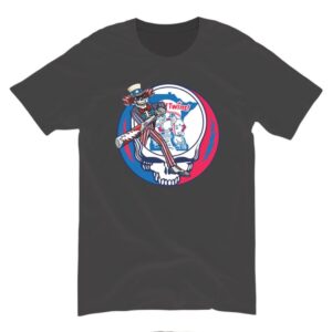 Minnesota Baseball Skeleton Uncle Sam Team Logo Shirt