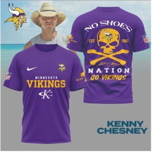 Minnesota Football Skull Nation No Shoes Shirt