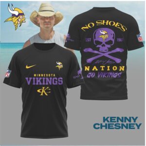Minnesota Football Skull Nation No Shoes Shirt