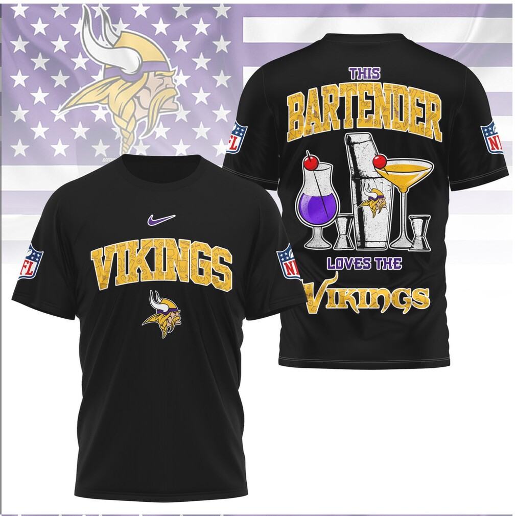 Minnesota Vikings Bartender Cocktail Drink Football Shirt Minnesota Vikings Bartender Cocktail Drink Football Shirt