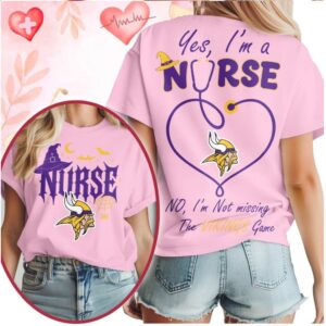 Minnesota Vikings Nurse Stethoscope Halloween Game Day Shirt