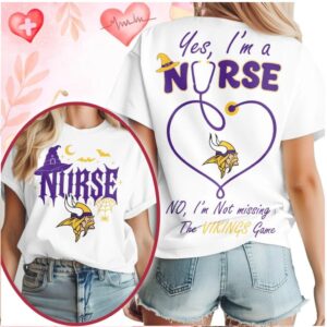 Minnesota Vikings Nurse Stethoscope Halloween Game Day Shirt