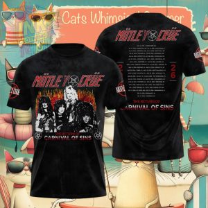 Motley Crue The Return Of Carnival Of Sins Tour 2026 Shirt