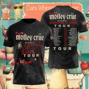 Motley Crue The Return Of Carnival Of Sins Tour 2026 Shirt1