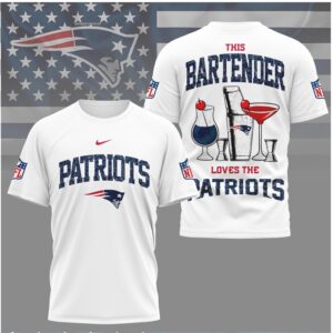 New England Football Bartender Loves The Patriots Shirt