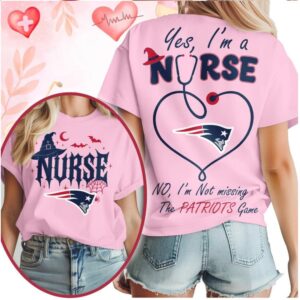 New England Patriots Nurse Stethoscope Halloween Game Day Shirt