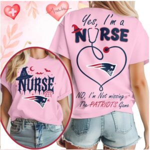 New England Patriots Nurse Stethoscope Halloween Game Day Shirt
