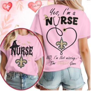 New Orleans Saints Nurse Stethoscope Halloween Not Missing Game Shirt