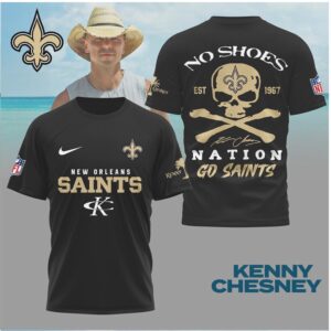 New Orleans Saints Skull Crossbones Football Shirt