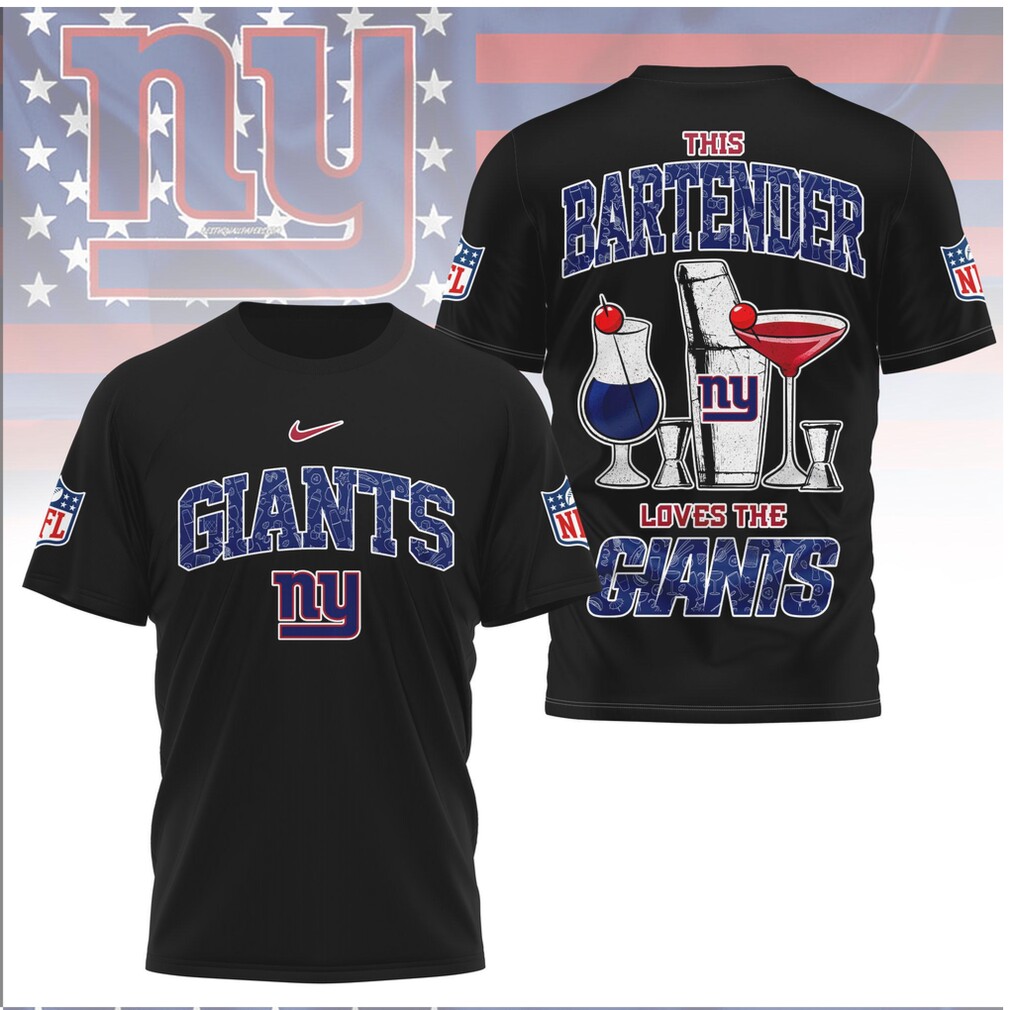 New York Football Bartender Loves The Giants Shirt New York Football Bartender Loves The Giants Shirt
