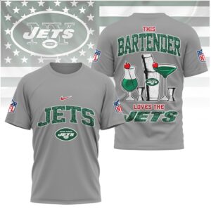 New York Football Bartender Loves The Jets Shirt