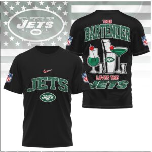 New York Football Bartender Loves The Jets Shirt
