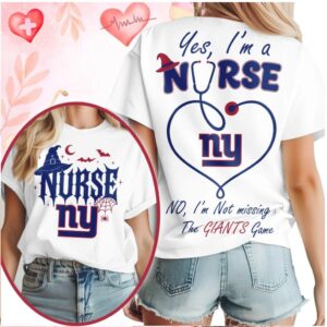 New York Giants Nurse Stethoscope Halloween Not Missing Game Shirt