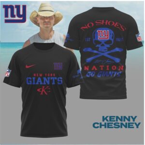 New York Giants Skull Crossbones Football Shirt