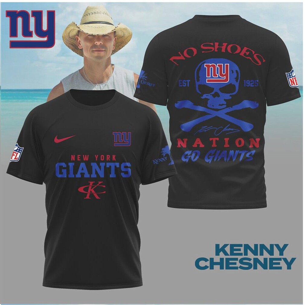New York Giants Skull Crossbones Football Shirt New York Giants Skull Crossbones Football Shirt