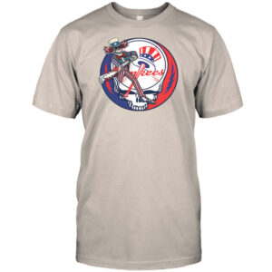 New York Yankees Baseball Skeleton Uncle Sam Team Logo Shirt