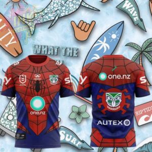 New Zealand Warriors Spider Man Brand New Day Graphic Shirt.jfif