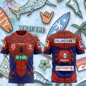 Newcastle Knights Spider Man Marvel Brand New Day Rugby Shirt.jfif