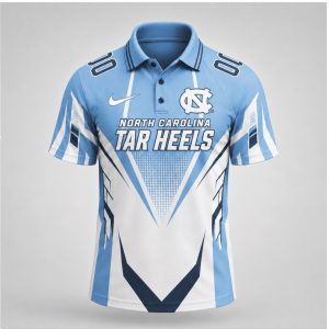 North Carolina Tar Heels NC Graphic Athletic Game Day Polo Shirt