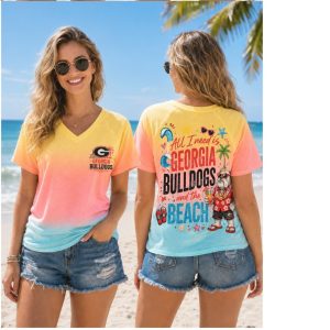 North Carolina Tar Heels Rameses Beach Ombre Shirt