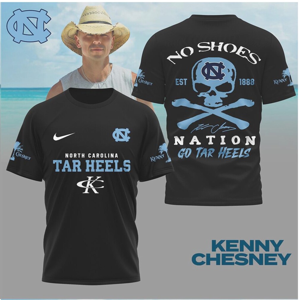 North Carolina Tar Heels Skull Crossbones Nation Shirt North Carolina Tar Heels Skull Crossbones Nation Shirt