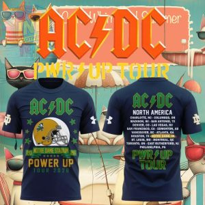 Notre Dame Fighting Irish North America Tour Concert Shirt
